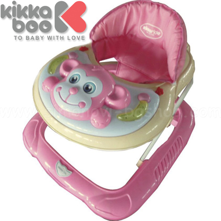 Kikka Boo Проходилка Monkey Light Pink 140128 Kikka Boo Проходилка Monkey Light Pink 140128