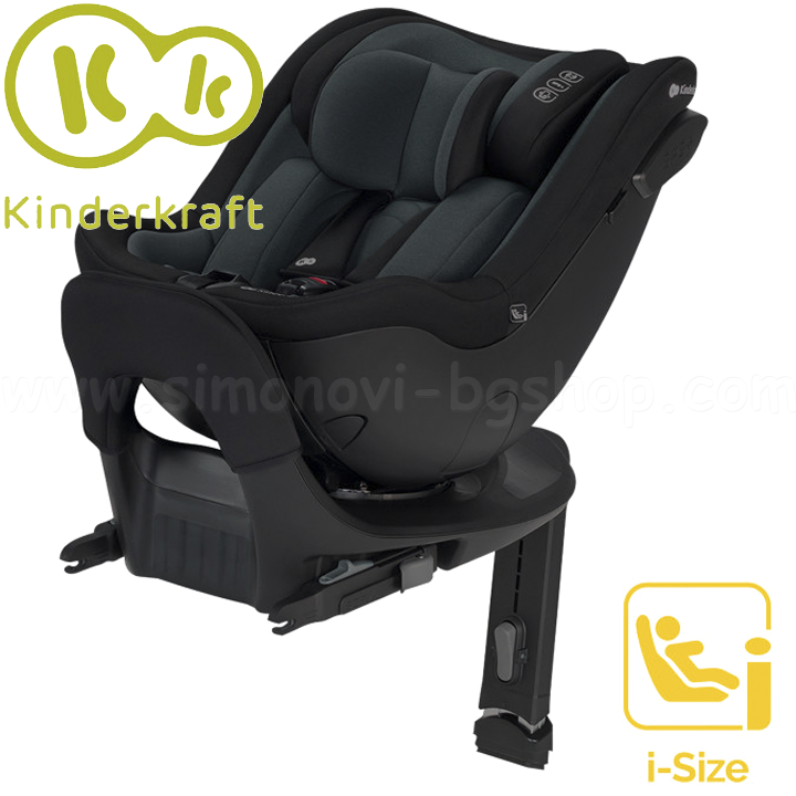 * 2023 KinderKraft    I-GUARD Isofix (0-25.) Graphite Black