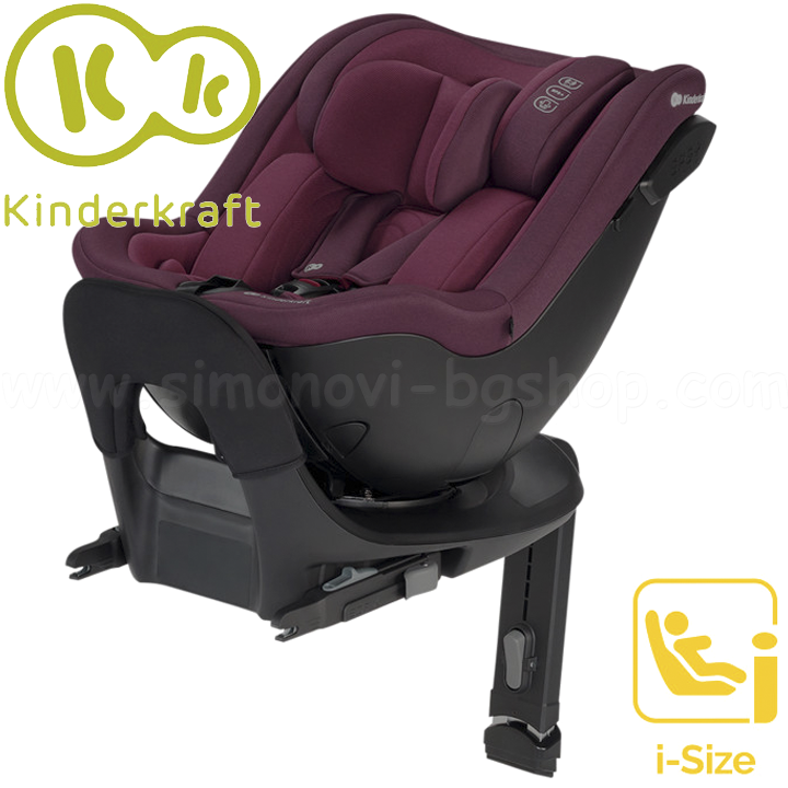 * 2023 KinderKraft    I-GUARD Isofix (0-25.) Cherry Pearl