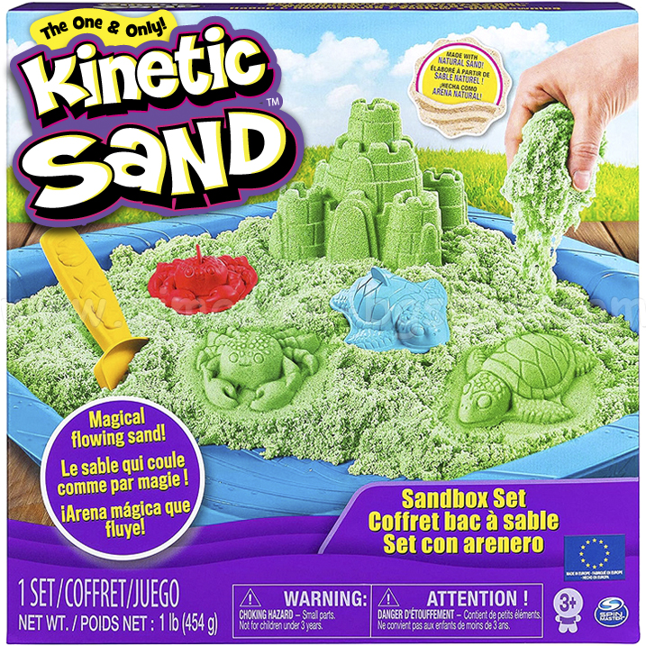 1Lb Shimmering Emerald Green Magic Sand for Ages 3 & Up Kinetic Sand 