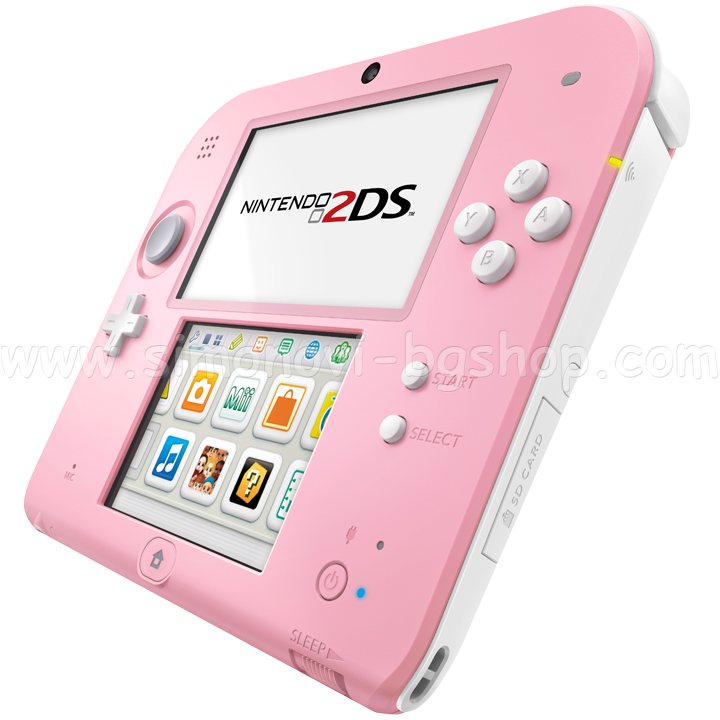 Nintendo 2Ds Console Pink & White + New Super Mario Bros 2