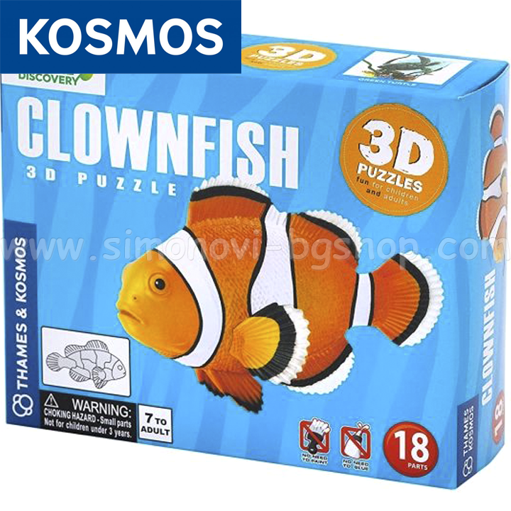 Kosmos 3D puzzle of Fish clown 265430