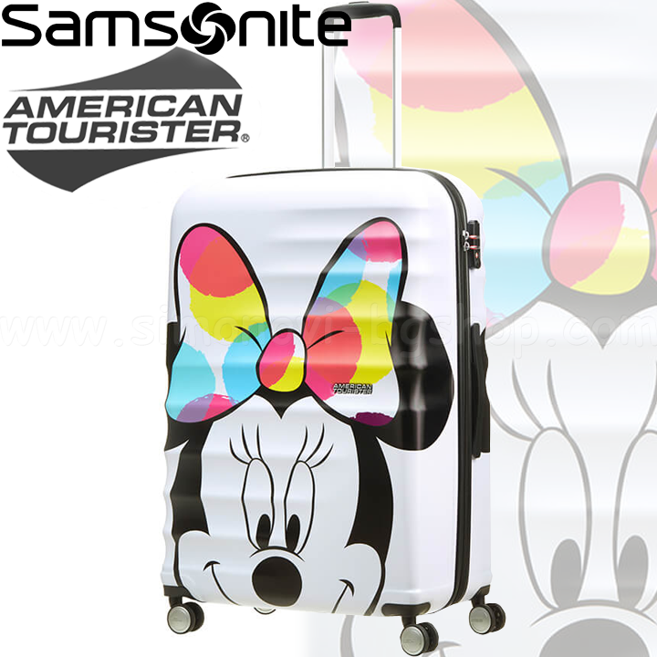 Samsonite Disney Wavebreaker Детски куфар 67 см. Minnie Close-Up American Touris Samsonite Disney Wavebreaker Детски куфар 67 см. Minnie Close-Up American Touris