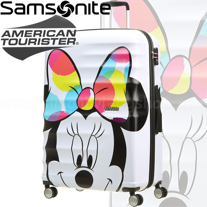 Samsonite Disney Wavebreaker Детски куфар 77 см. Minnie Close-Up American Touris Samsonite Disney Wavebreaker Детски куфар 77 см. Minnie Close-Up American Touris