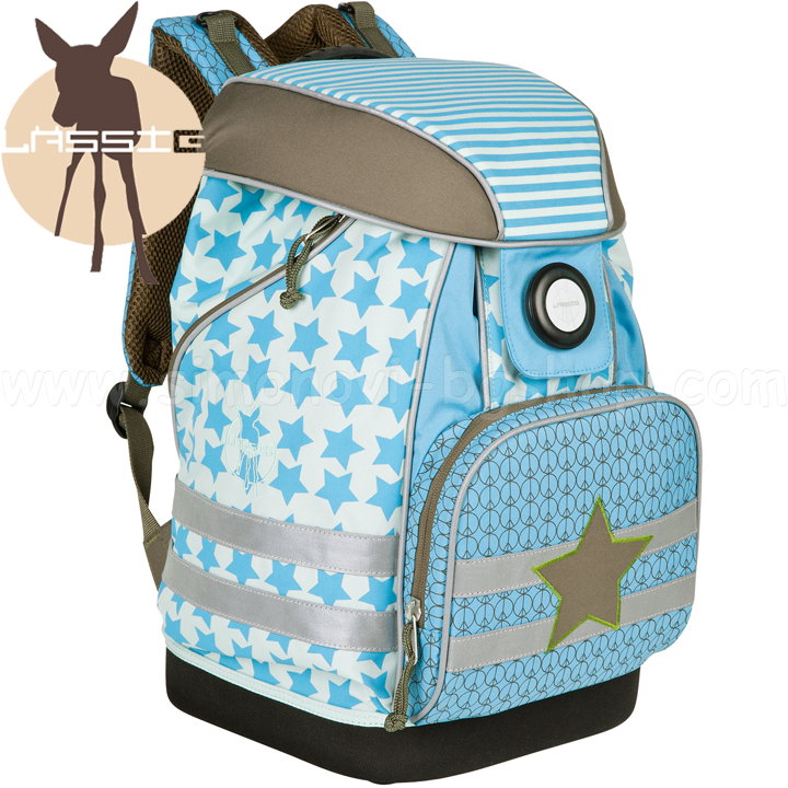 Lassig backpack for school Starlight Olive