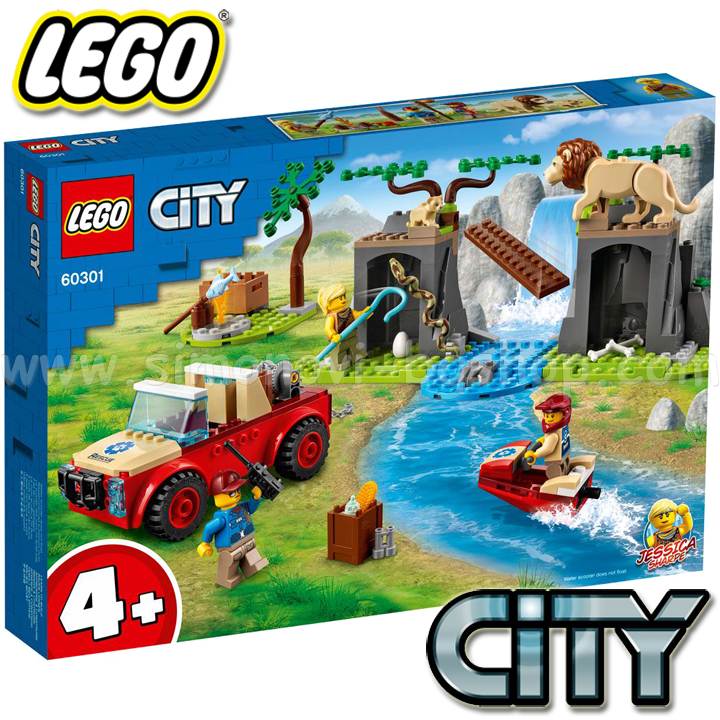 * 2021 Lego® City Wildlife Спасителен офроуд джип 60301