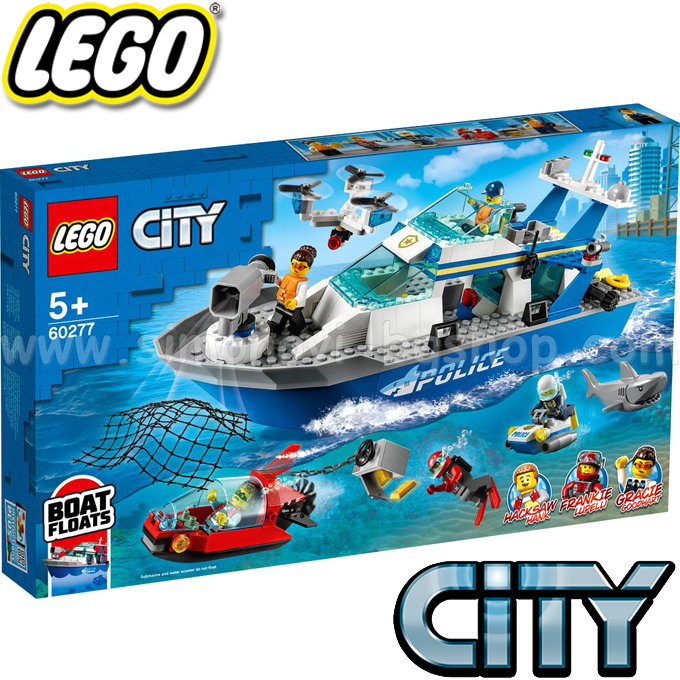 Lego City Полицейска патрулна лодка 60277 Lego City Полицейска патрулна лодка 60277