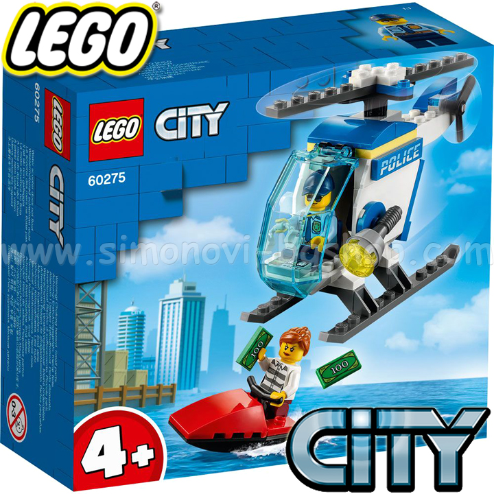 Lego City Полицейски хеликоптер 60275 Lego City Полицейски хеликоптер 60275