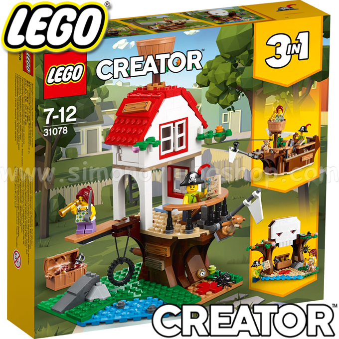 2018 Lego Creator Къща на дърво със съкровища 31078 2018 Lego Creator Къща на дърво със съкровища 31078