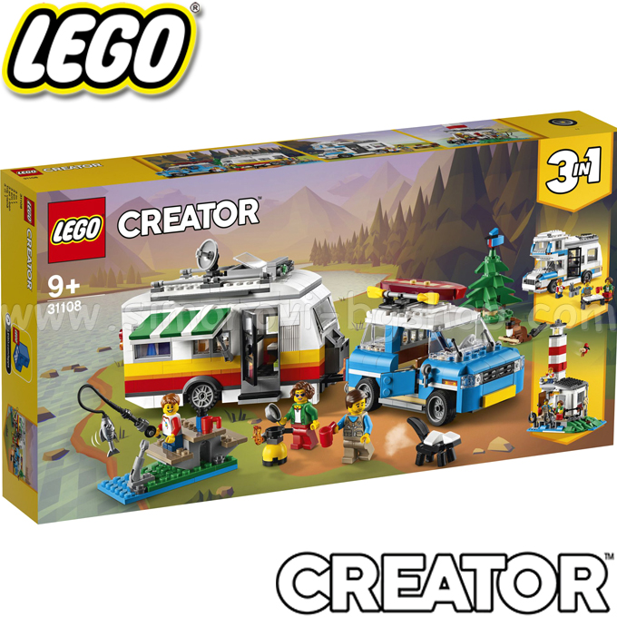 2020 Lego Creator Familia vacanță cu rulota 31108