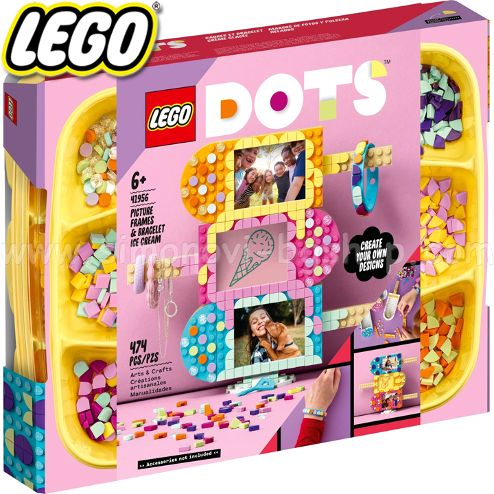 2022 Lego Dots Înghețată Rama foto și brățară