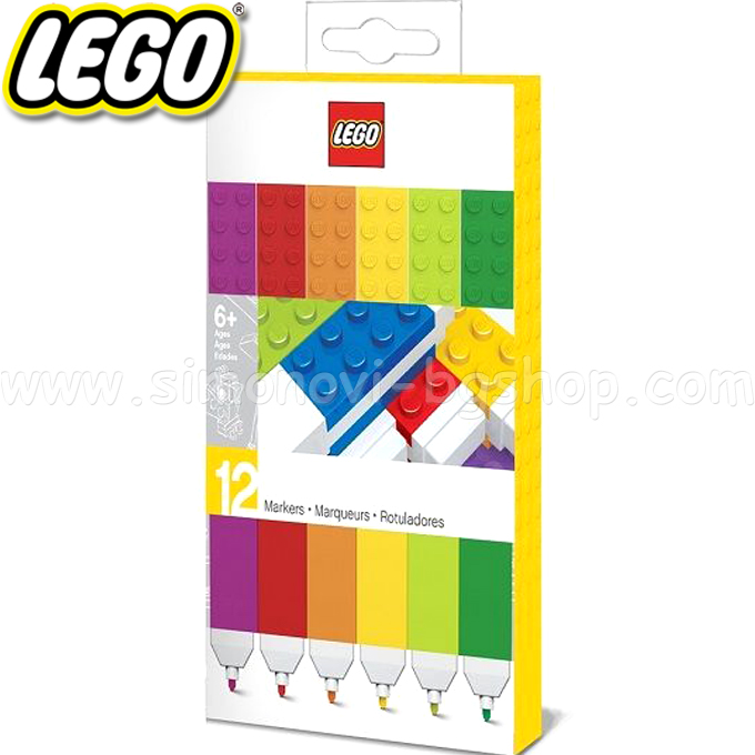 Lego Флумастери 12 цвята 51644 Lego Флумастери 12 цвята 51644