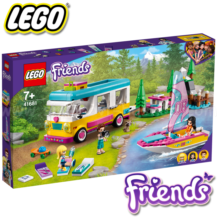 * 2021 LEGO® Friends Горски кемпер с платноходка 41681