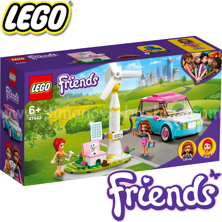 LEGO® Friends Електрическата кола на Оливия 41443 LEGO® Friends Електрическата кола на Оливия 41443