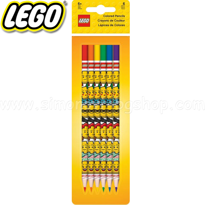 Lego Цветни моливи 6 цвята Iconic 51176 Lego Цветни моливи 6 цвята Iconic 51176