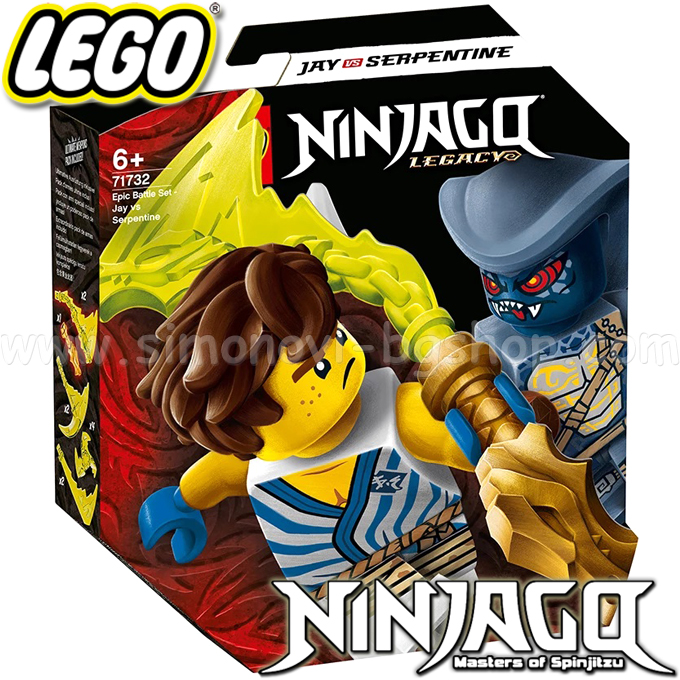 Lego Ninjago Комплект епични битки - Джей срещу Серпентин 71732 Lego Ninjago Комплект епични битки - Джей срещу Серпентин 71732