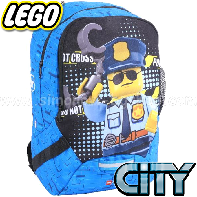 Lego Ученическа раница City Police Cop Light 10048-2003 Lego Ученическа раница City Police Cop Light 10048-2003