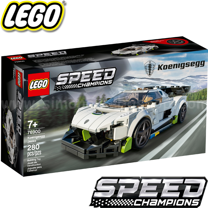 * 2021 Lego Speed Champions Кола Koenigsegg Jesko 76900