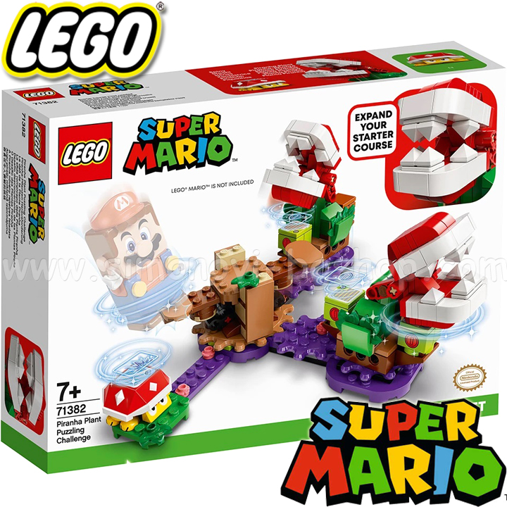 Lego Super Mario Допълнение: Piranha Plant Puzzling Challenge 71382 Lego Super Mario Допълнение: Piranha Plant Puzzling Challenge 71382