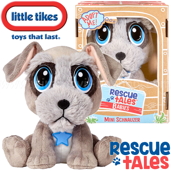 * Little Tikes Babies Rescue Tales   Mini Schnauzer 