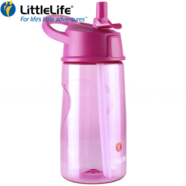 * LittleLife Water bottle 550ml. Pink L15120