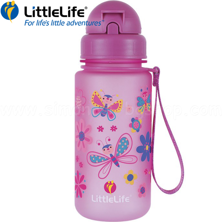 LittleLife - water bottle Butterflies L15060