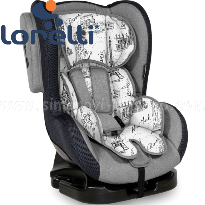2020 Lorelli Tommy Стол за кола 0-18кг. Grey Cities 10071011970 2020 Lorelli Tommy Стол за кола 0-18кг. Grey Cities 10071011970