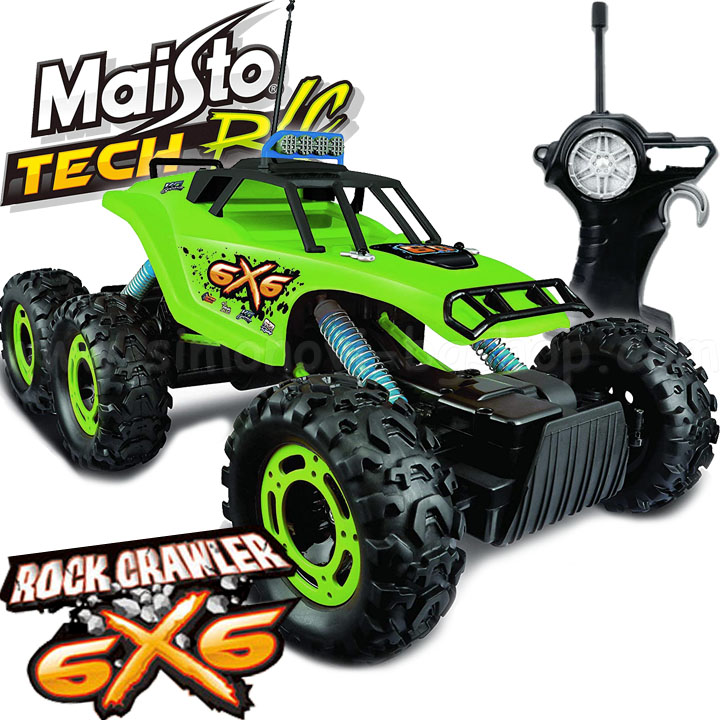 *Maisto Tech Джип Rock Crawler 6x6 с дистанционно Green 81158 *Maisto Tech Джип Rock Crawler 6x6 с дистанционно Green 81158
