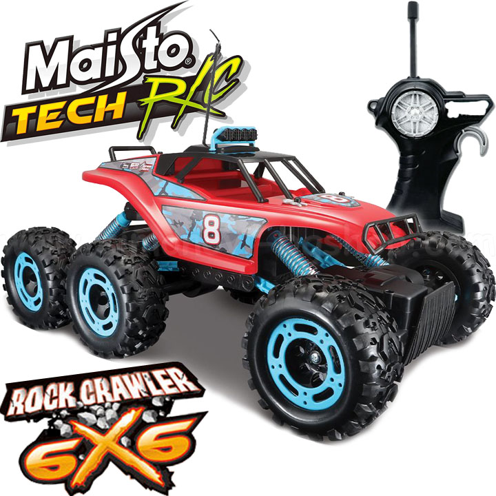 *Maisto Tech Джип Rock Crawler 6x6 с дистанционно Red 81158 *Maisto Tech Джип Rock Crawler 6x6 с дистанционно Red 81158