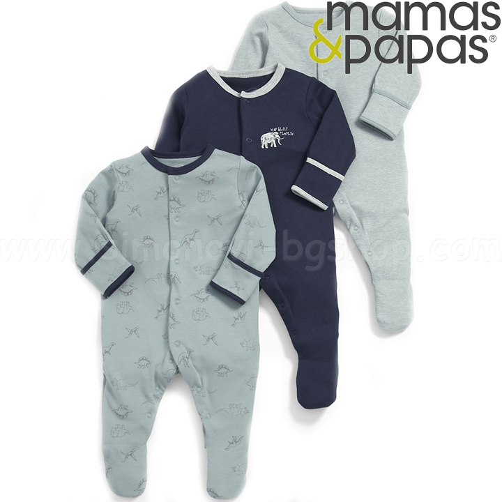Mamas & Papas Baby Overalls 3pcs. 000024
