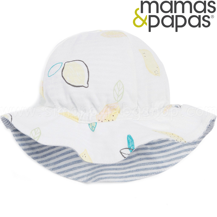 Mamas & Papas Unisex Бебешка двулицева шапка Lemon S83ZEA6 Mamas & Papas Unisex Бебешка двулицева шапка Lemon S83ZEA6