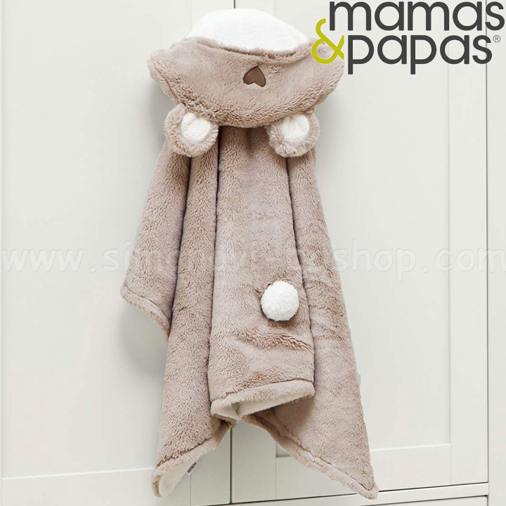 Mamas & Papas Хавлия с качулка за баня Bear Beige 720845300 Mamas & Papas Хавлия с качулка за баня Bear Beige 720845300