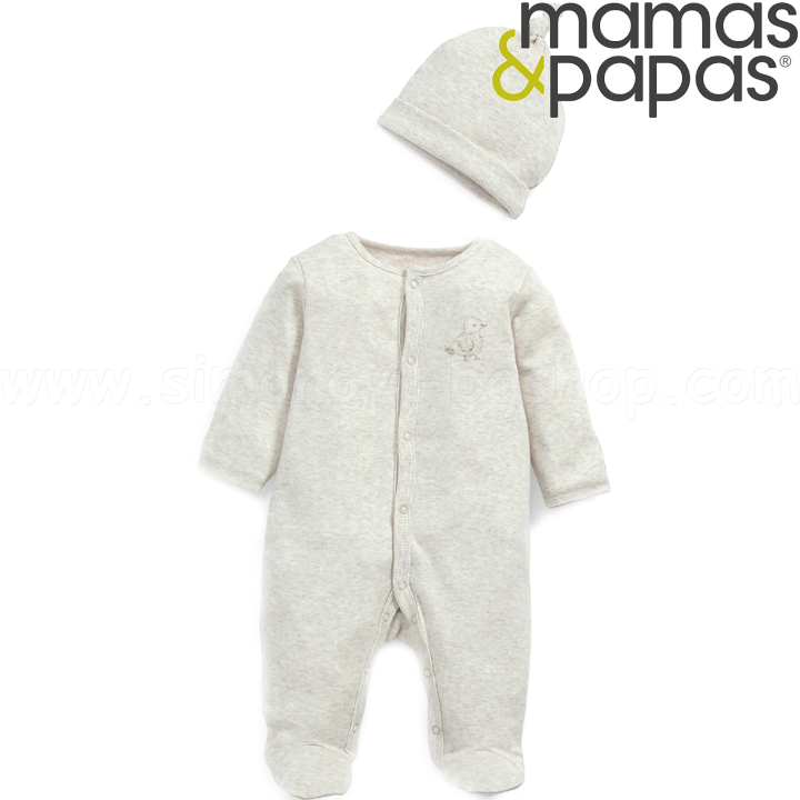 * Mamas & Papas Unisex S90PAQ6 hat and overcoat set
