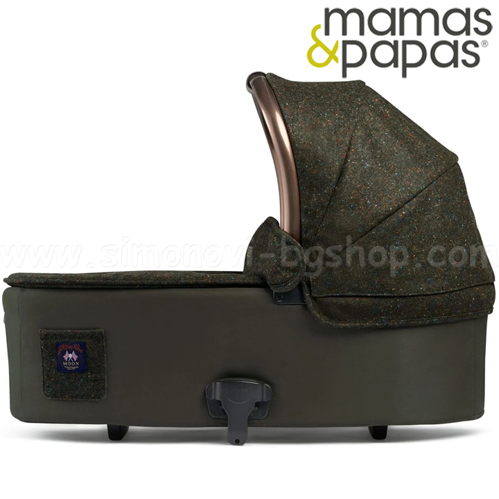 * Mamas & Papas Ocarro X Moon Bassinet Dales Green 5777M0500