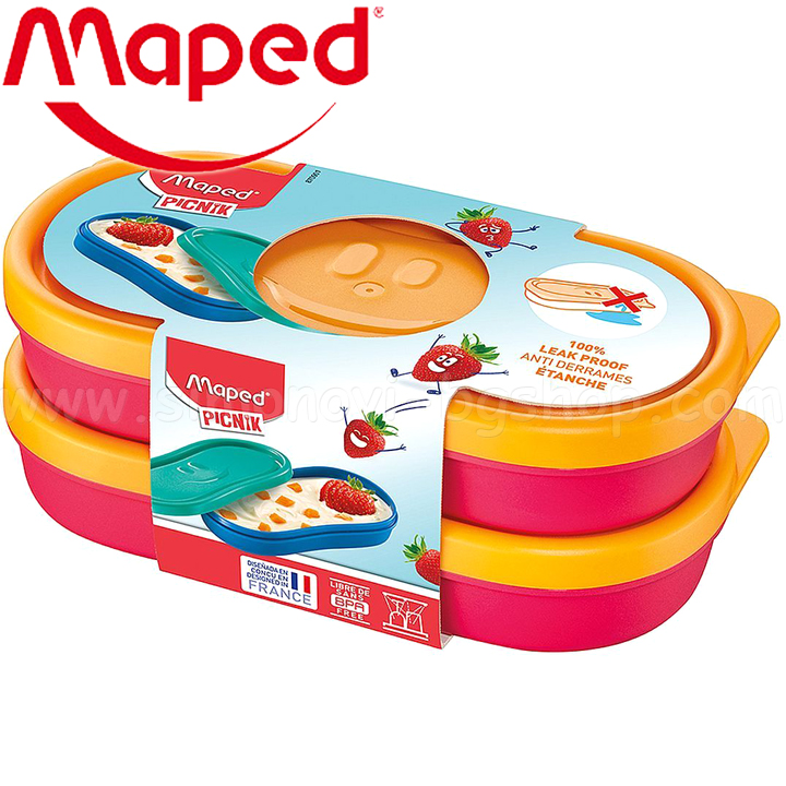 Maped Concept Kids Set of food boxes 2pcsx150ml Red 9870901