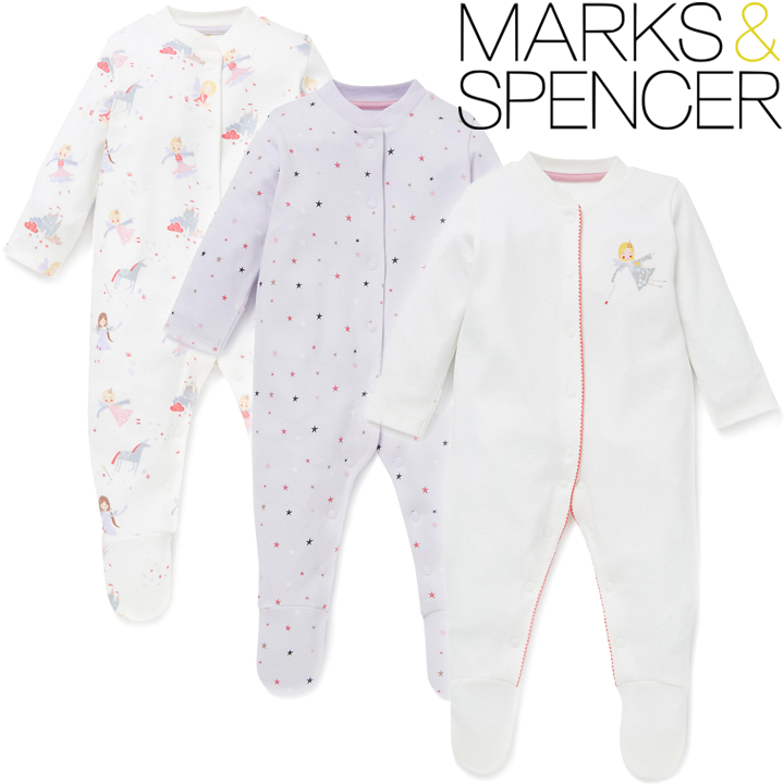 Marks & Spencer   3. Fairy Print Girls 0. Newborn