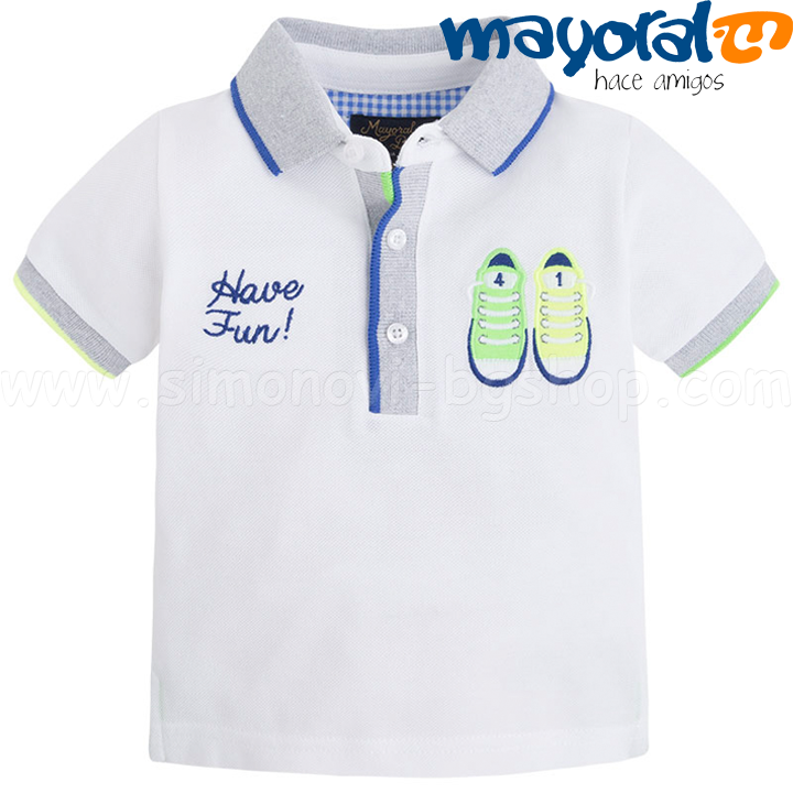 * Mayoral Boys Baby shirt collar white 1136