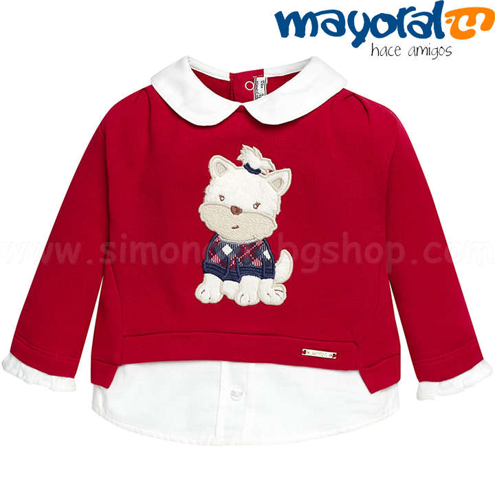 Mayoral Girls Детски пуловер за момиче 2447 Col.25 (6-36 месеца) Mayoral Girls Детски пуловер за момиче 2447 Col.25 (6-36 месеца)