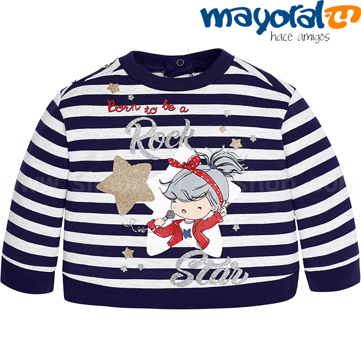 Mayoral Girls Детски пуловер за момиче 2447 Col.25 (6-36 месеца) Mayoral Girls Детски пуловер за момиче 2447 Col.25 (6-36 месеца)