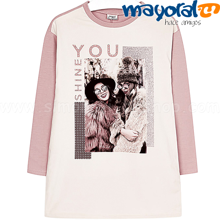 Mayoral Girls Рокля с дълъг ръкав Col.31 (10-18г.) 7945 Mayoral Girls Рокля с дълъг ръкав Col.31 (10-18г.) 7945
