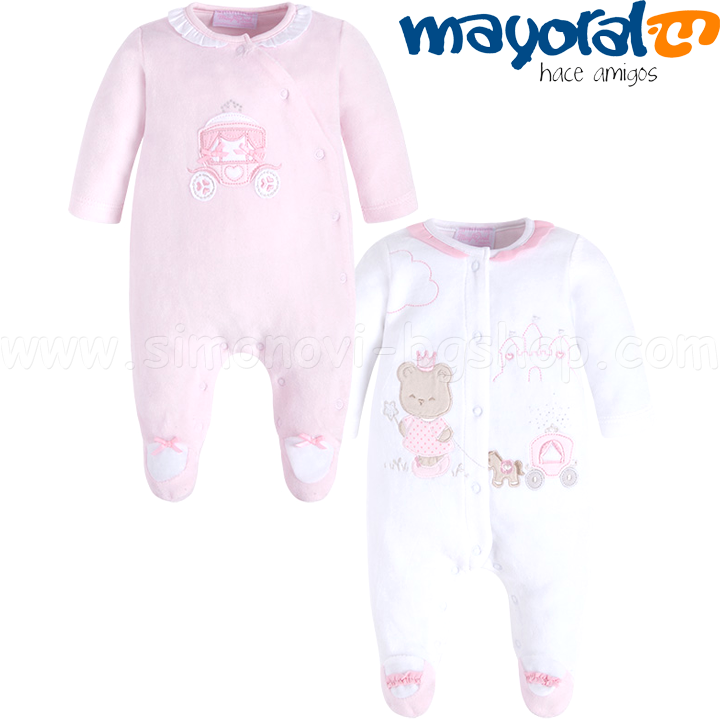 Mayoral Girls Бебешки гащеризон 2 бр. 2731 Col.69 (0-6 месеца) Mayoral Girls Бебешки гащеризон 2 бр. 2731 Col.69 (0-6 месеца)