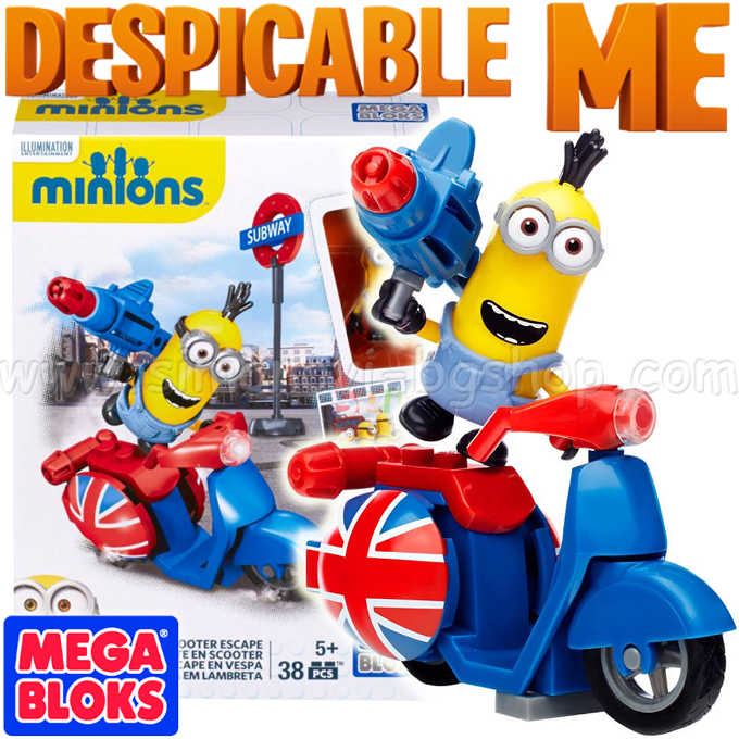 *Mega Bloks Minions  Scooter Escape CNF50