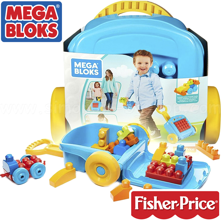 *Fisher Price Mega Bloks - Конструктор 60 части FLT37 *Fisher Price Mega Bloks - Конструктор 60 части FLT37
