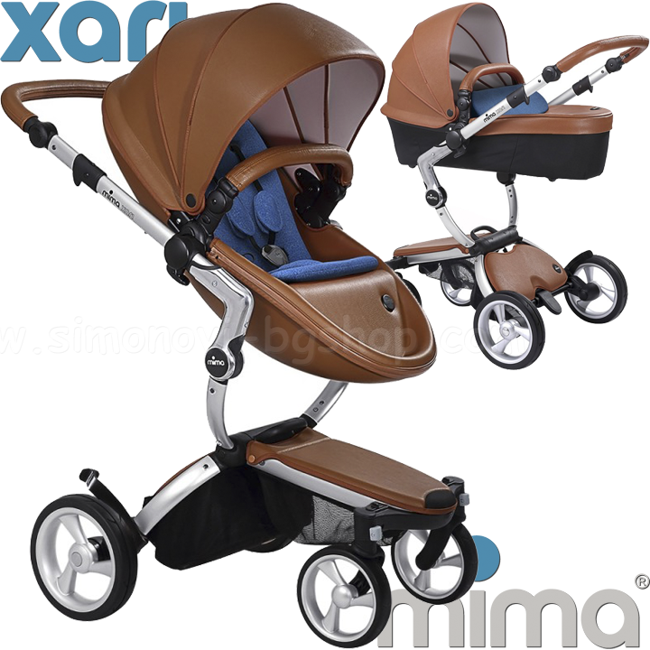 Mima   Xari Camel Aluminium Denim Blue