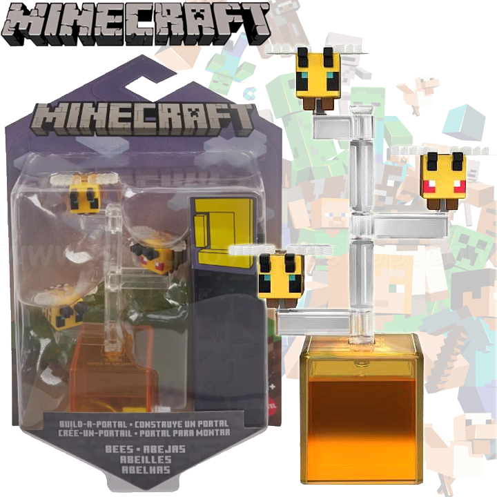 * 2022 Minecraft Build-A-Portal "Bees"HFC33 Figurine