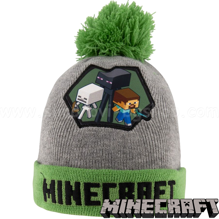* 2022 Minecraft Детска зимна шапка Green RK-MNCT-299-GREEN