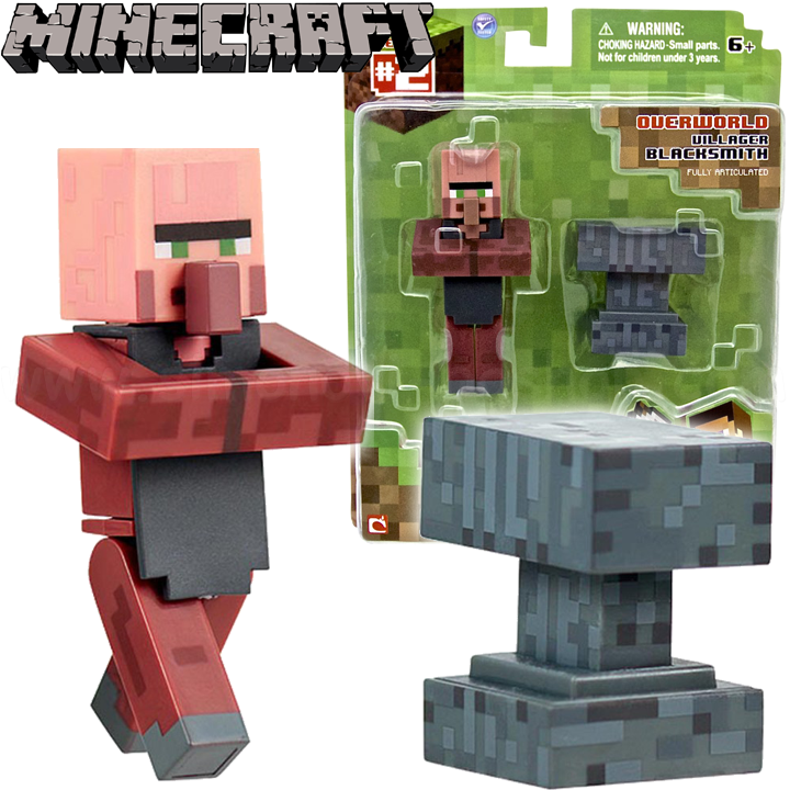 Minecraft Базова фигурка BlackSmith Villager 16512 Minecraft Базова фигурка BlackSmith Villager 16512