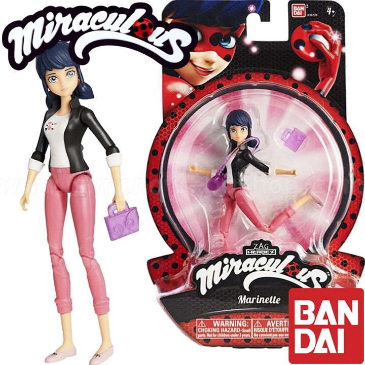 Ban Dai Miraculous Калинката и Черния котарак Базова фигурка Маринетте 39723 Ban Dai Miraculous Калинката и Черния котарак Базова фигурка Маринетте 39723