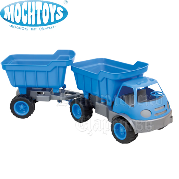Mochtoys - Baby Blue truck with trailer 10172