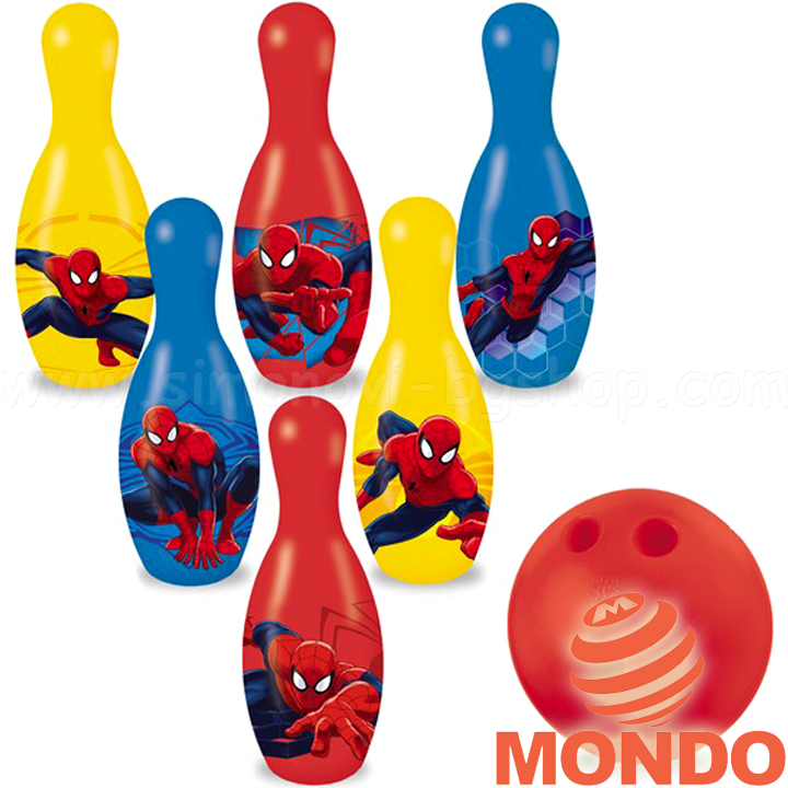 Mondo Spiderman Комплект боулинг за игра със Спайдърмен 28075 Mondo Spiderman Комплект боулинг за игра със Спайдърмен 28075